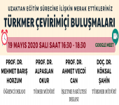 TÜRKMER Çevirimiçi Buluşmaları-1 (Uzaktan Eğitim Süreci)